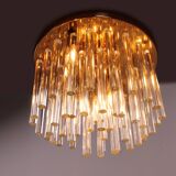 Crystal chandelier or ceiling lamp 1960, Germany