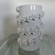 White slip ceramic vase, Italy, 1980s