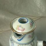 Limoges porcelain chocolatiere with its moussoir