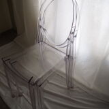 Pair of stackable chairs Victoria Ghost by Philippe Starck, Kartell