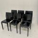 Lot de 6 chaises bois noir Alias La Legerra