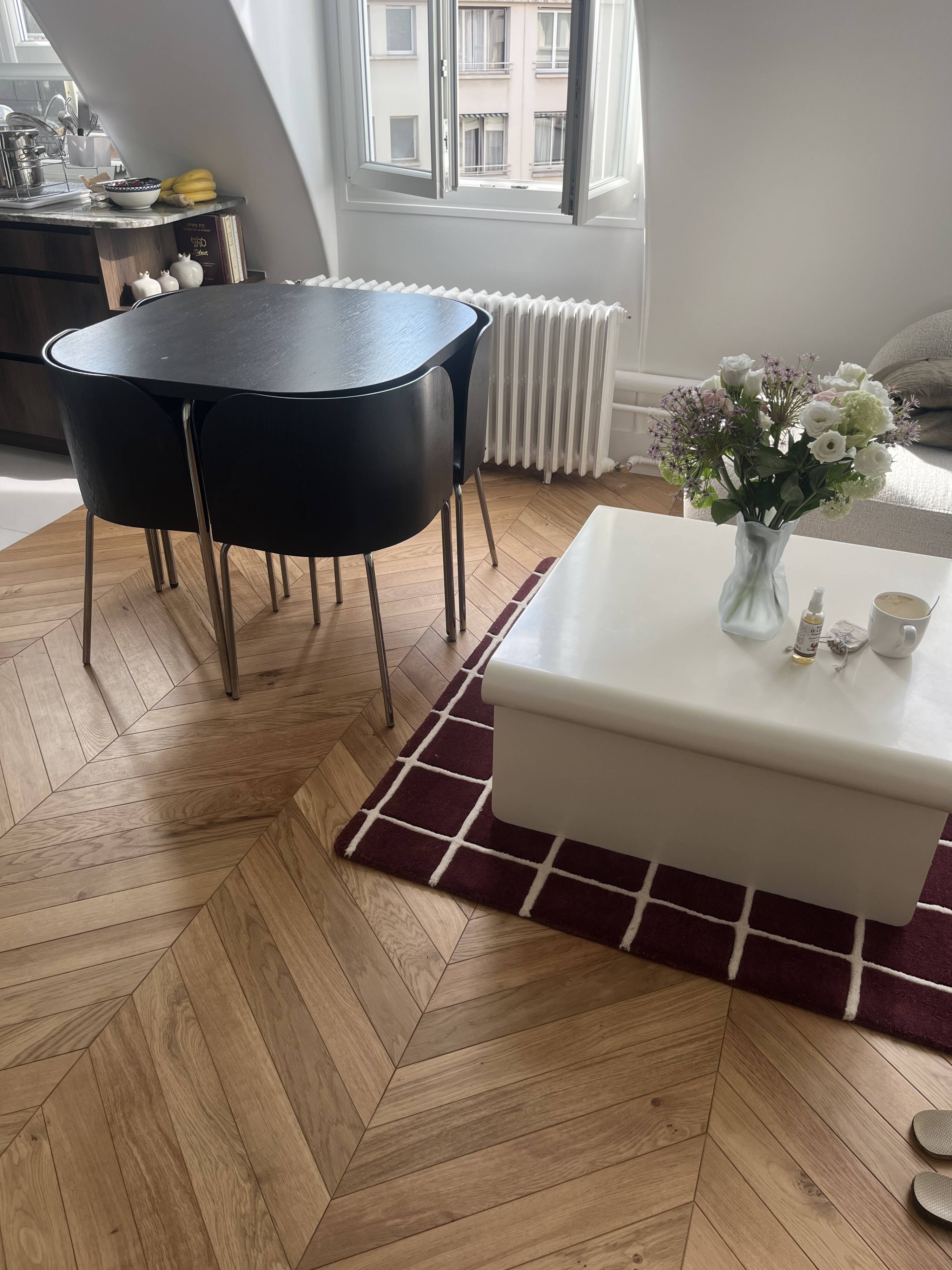 Table and 4 chairs Model "Fusion" by Sandra Kragnert (IKEA)