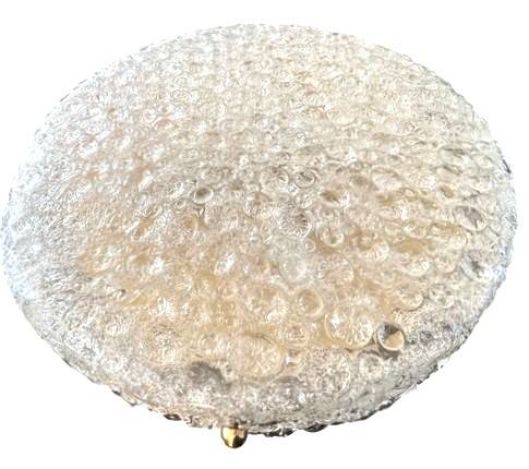 50 cm Murano glass and brass wall light - Egon Hillebrand. Germany 1970.