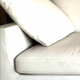Canapé en cuir blanc creme Ligne Roset