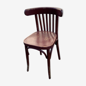 Burgundy bistro chair