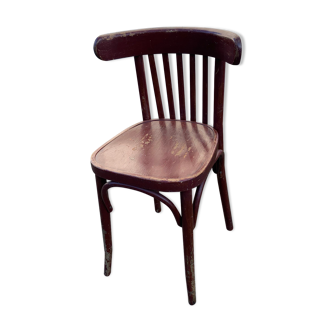 Burgundy bistro chair