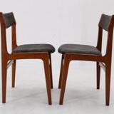1960s Pair of Danish Teak Dining Chairs, Restored