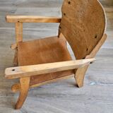 Children's wooden commode chair