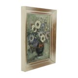 Vintage Flowers Still Life Amateur Painting Framed Signed