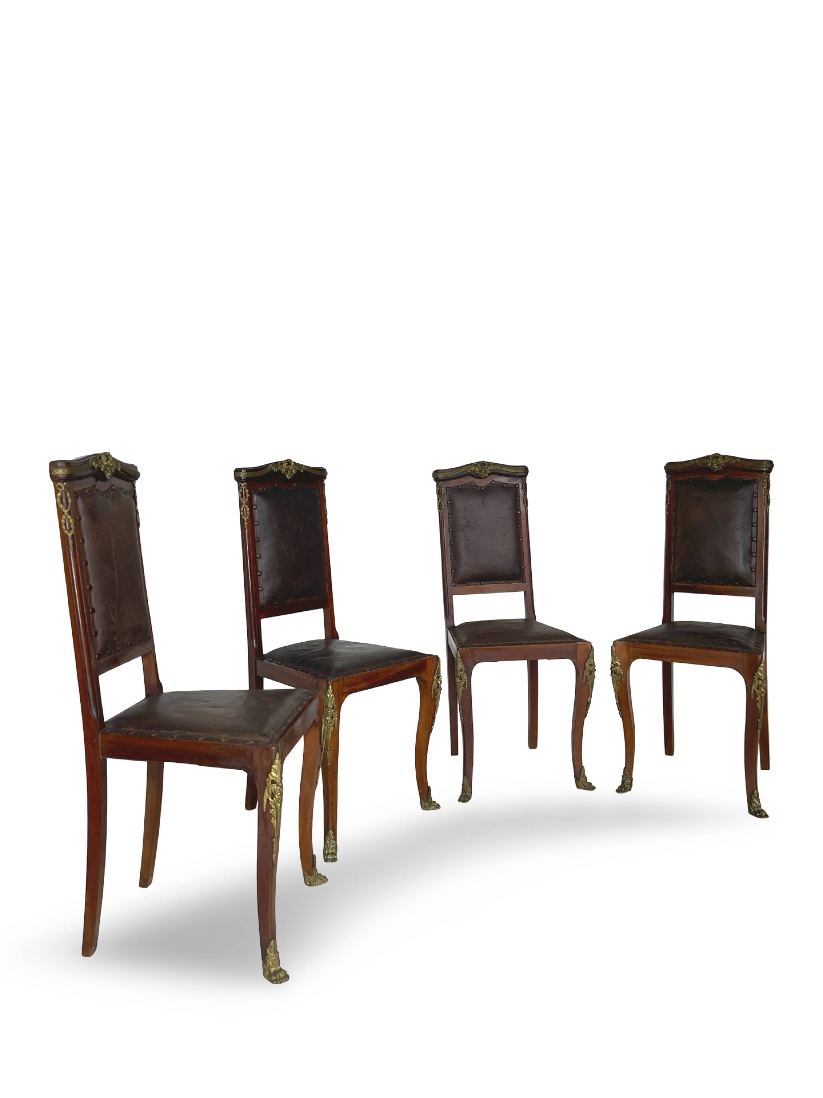 Italian art deco dining chairs 1920s