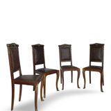 Italian art deco dining chairs 1920s