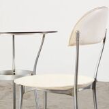 Enzo Mari Pair of Tonietta Chairs + Trevi Table for Zanotta Italy 1985