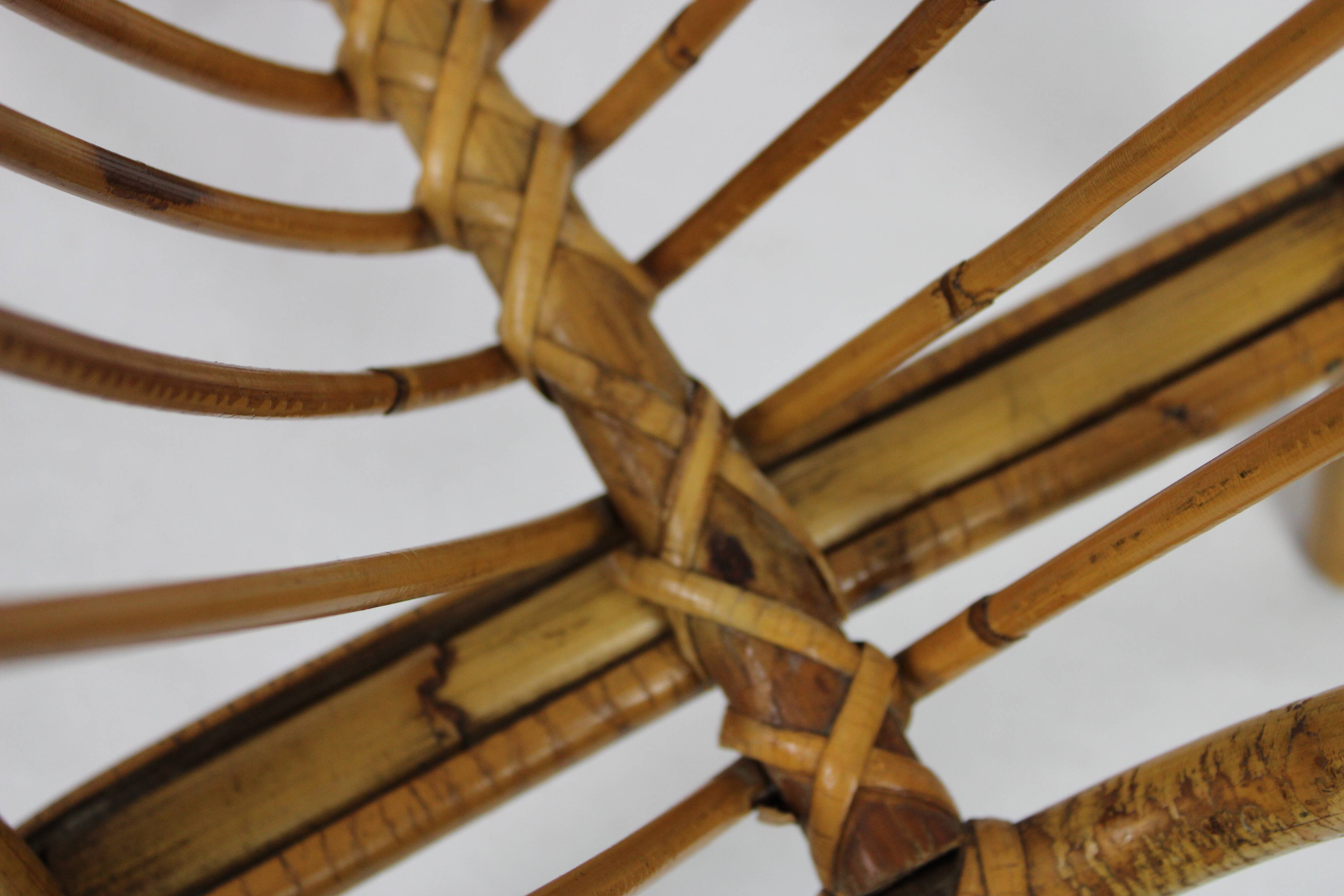 Rattan magazine holder