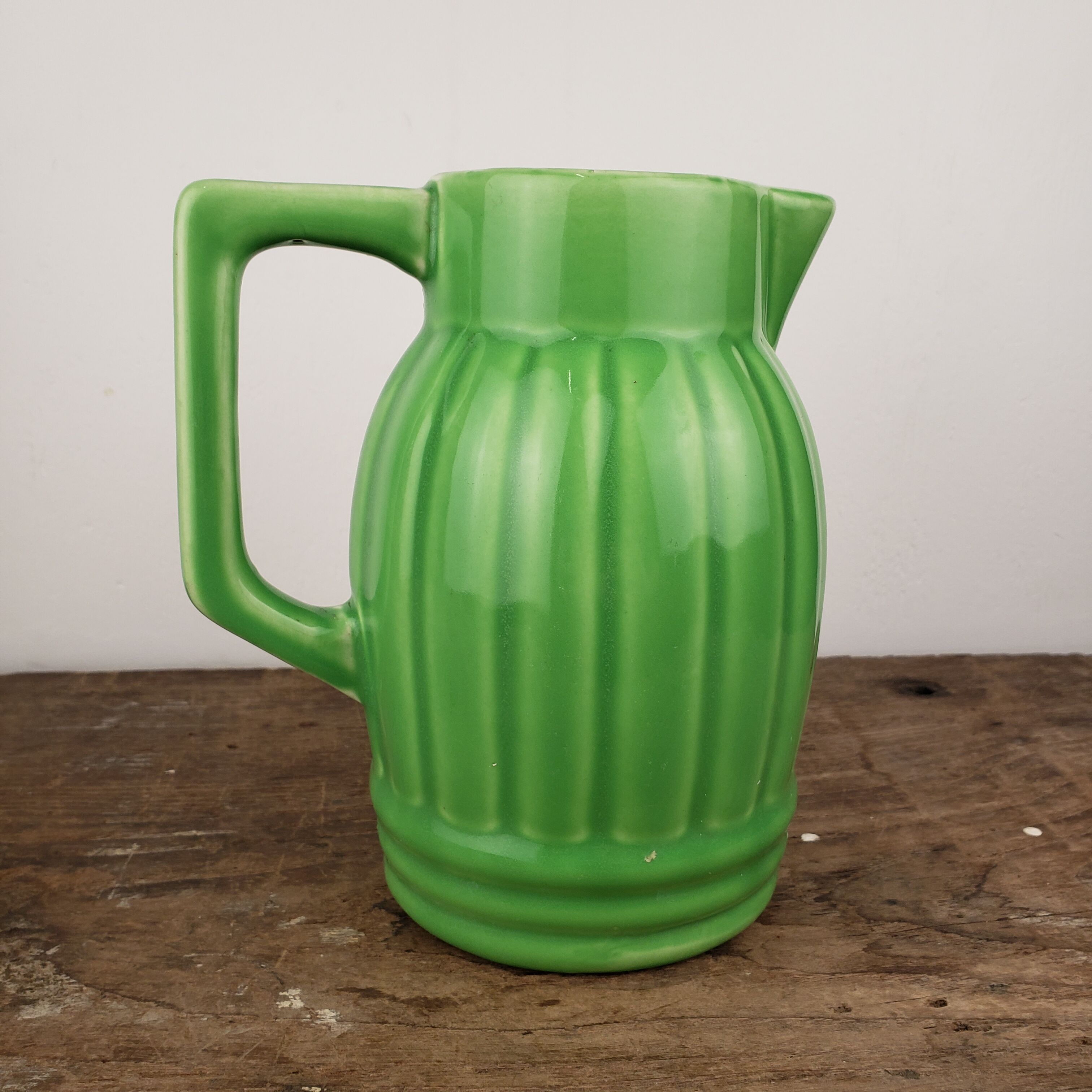 Old green pitcher
