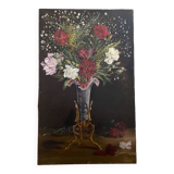 Nature morte sur toile ancienne