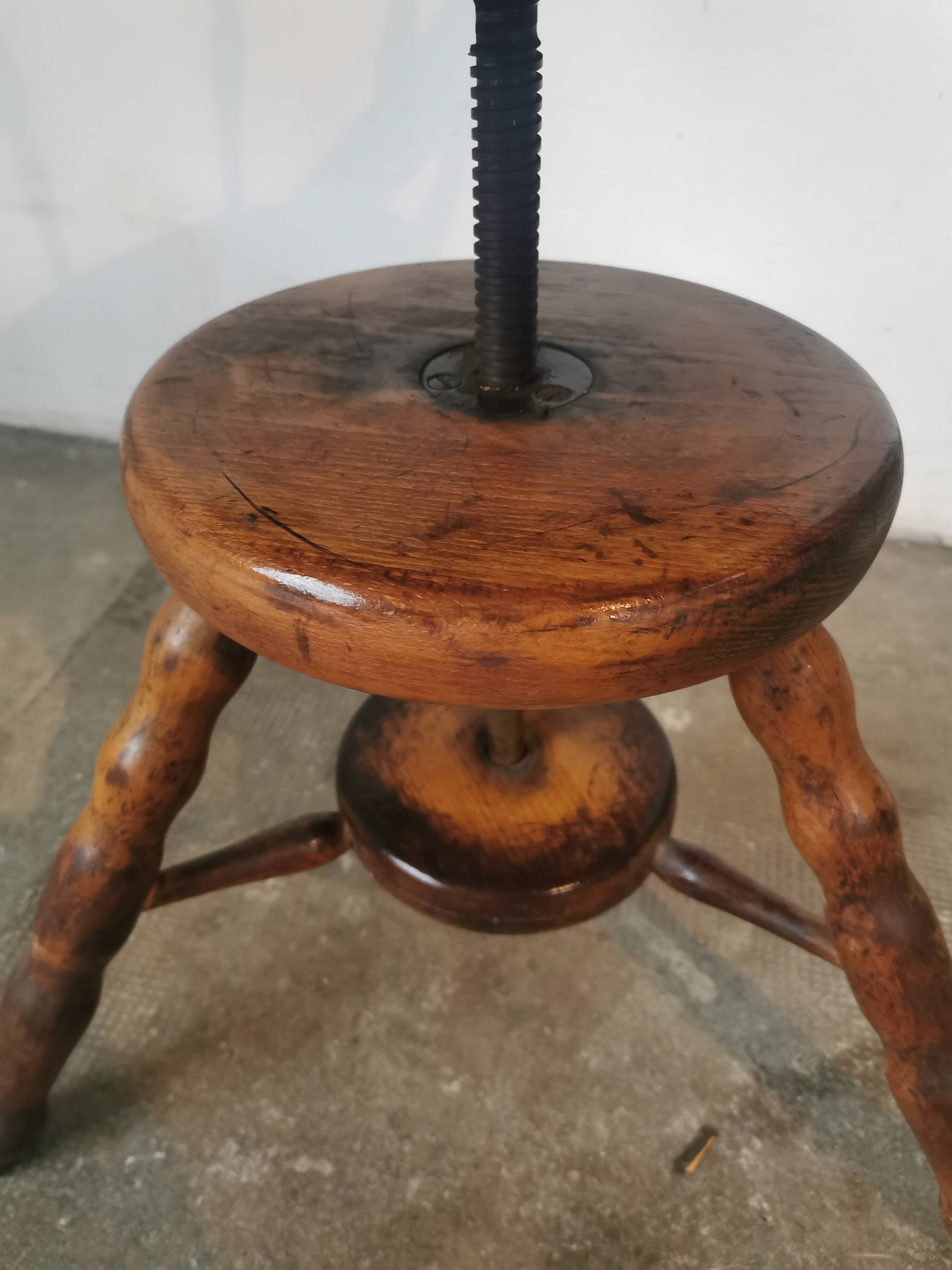 Fauteuil de bureau pivotant dit de capitaine vers 1900