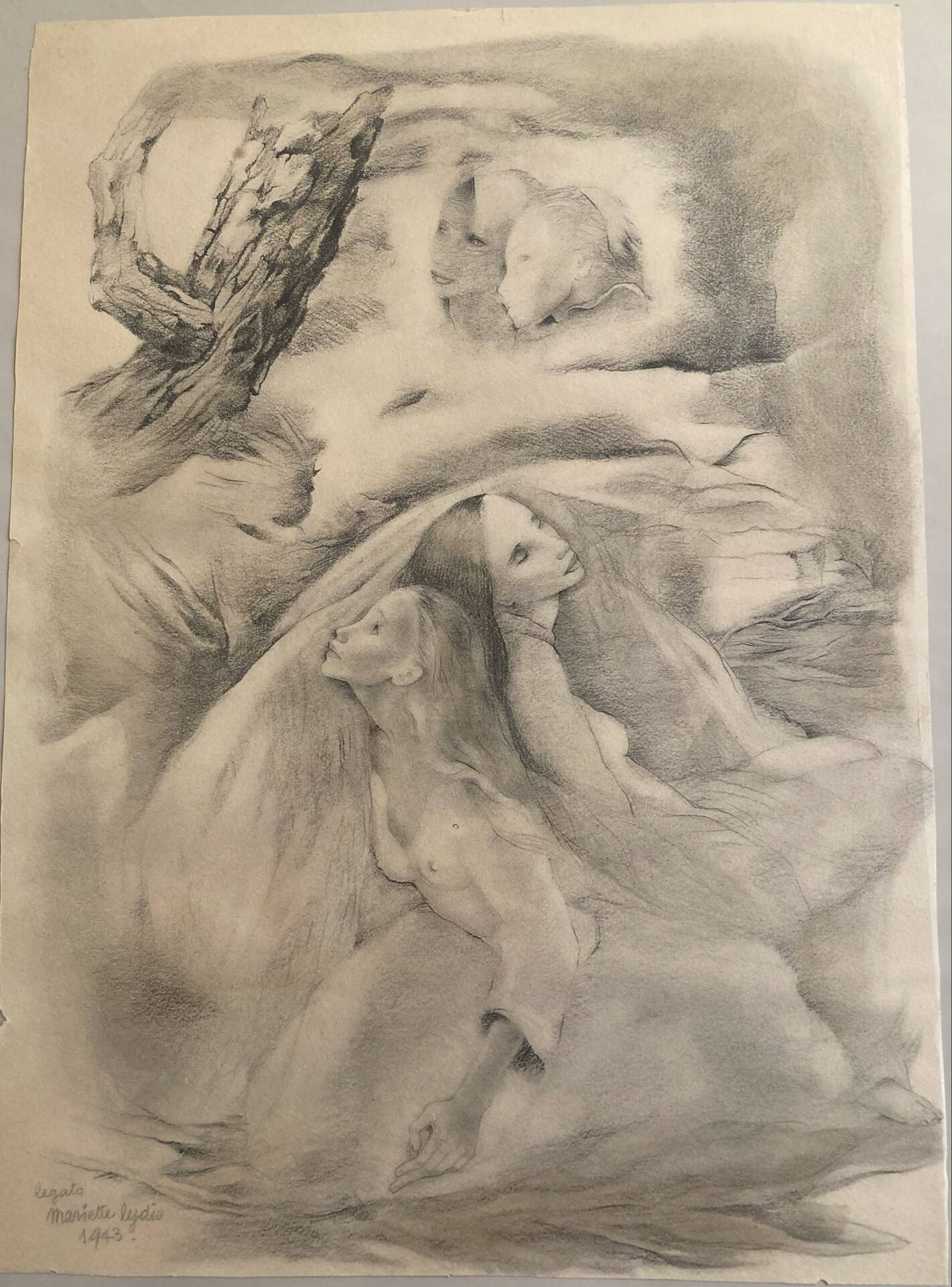 Lithograph titled, dated and signed Lydis Mariette (1887-1970)