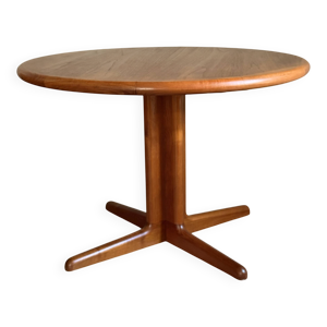 table scandinave teck - ronde pied