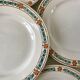 set of 6 flat plates Terre de Fer St Amand model "Molière" XXth