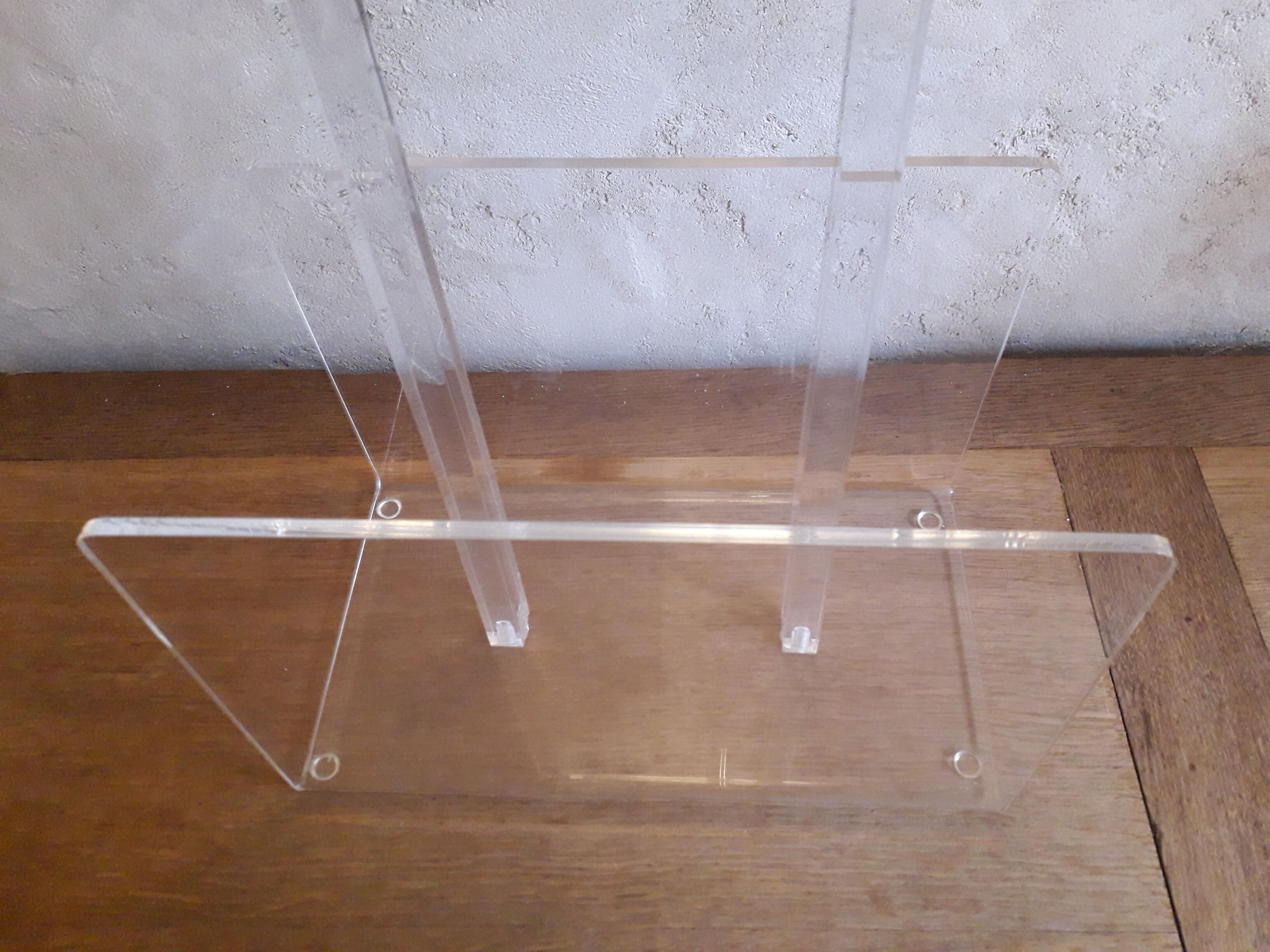 Vintage Plexiglas magazine holder