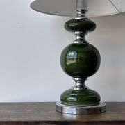 Lampe Space Age en céramique et métal 1960