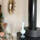 Ivory white opaline vase 60s