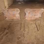 2 60s David Rowland sleigh chairs