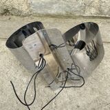 1970 chrome design wall lamp