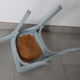 Chaise bistrot Baumann n°19 gris bleu