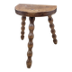 Half-round tripod stool feet balls