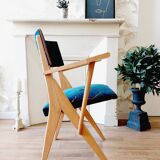 Small bridge armchair with a vintage look redone