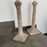 Stone candlesticks