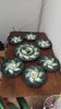 Set of six oyster plates and a Saint Clément dish.