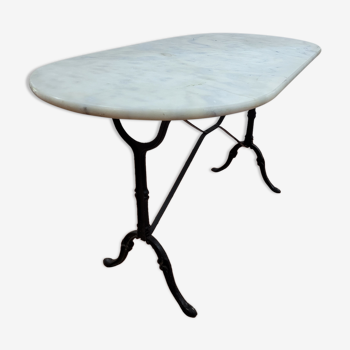 Table bistrot dessus marbre , 120×60cms
