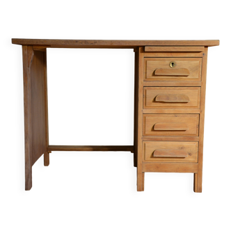 Small vintage oak administration desk