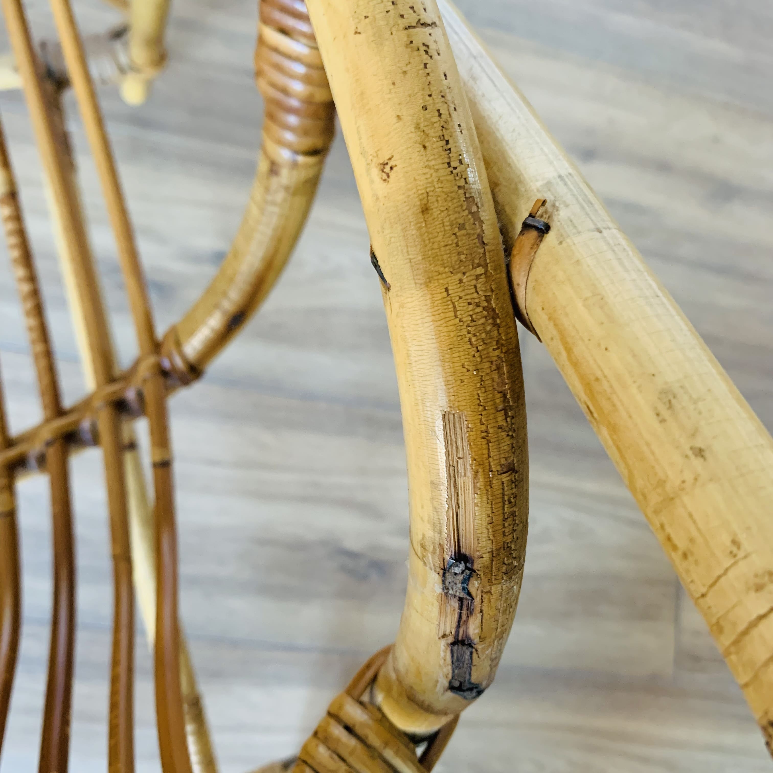 Rattan basket chair