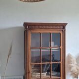 Antique Parisian glass cabinet - bonnet-maker type