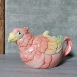 Teapot ceramic parrot