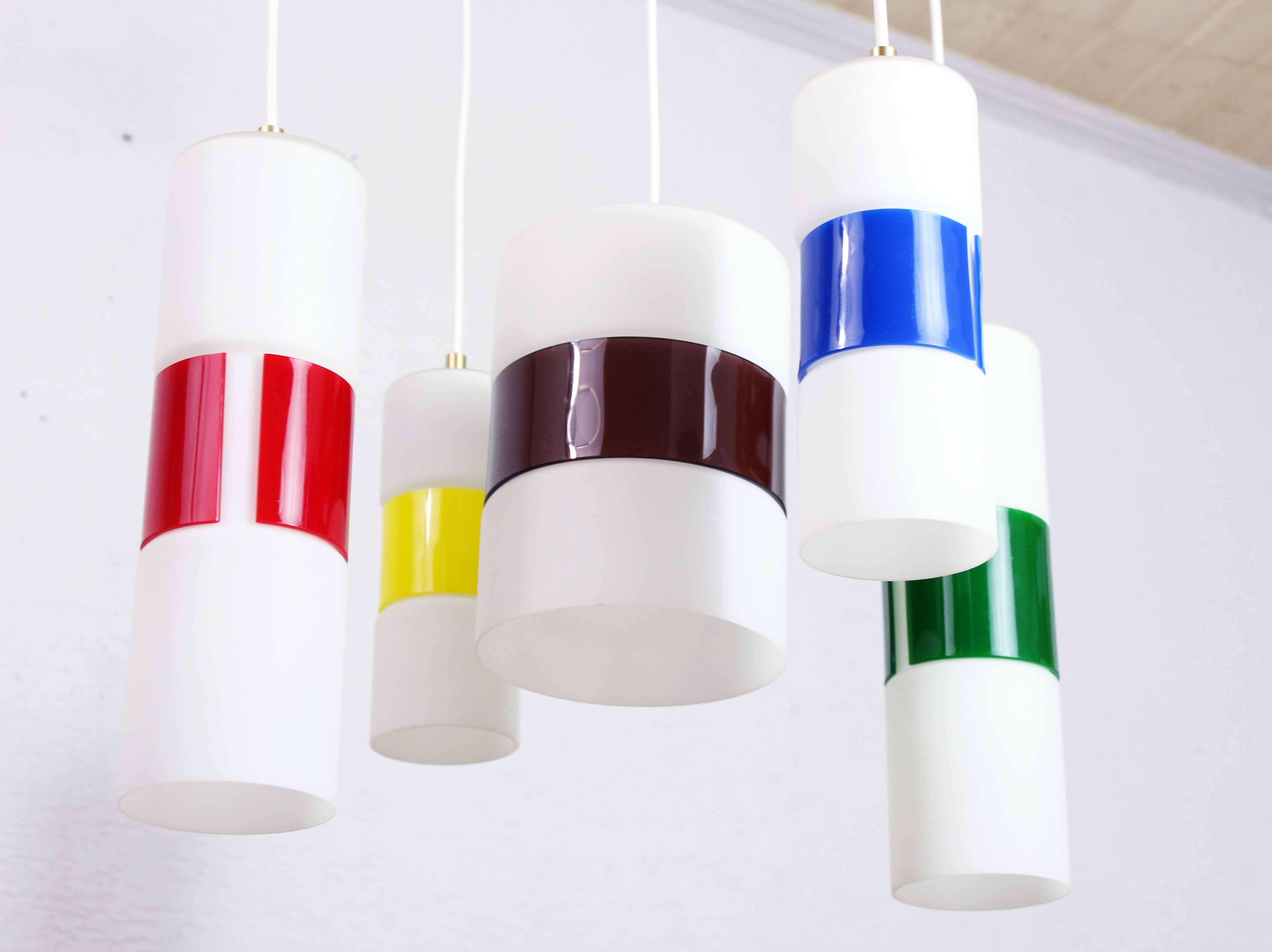 Chandelier with vintage suspensions