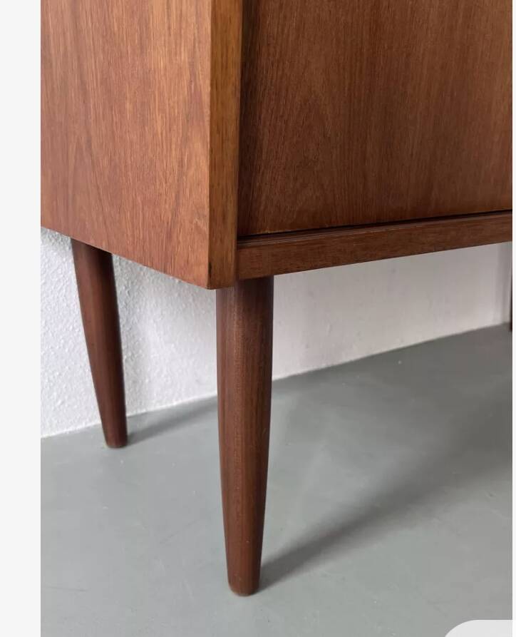 1960s teak secretary desk