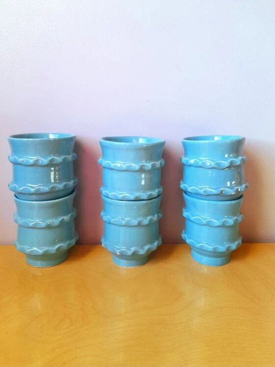 Yvon Roy ceramic mugs