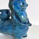 Aldo Londi for Bitossi Rimini Blu Ceramic Plant Centaur Sculpture, Italy, 1