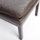 Mid-Century danish highback armchair with footrest