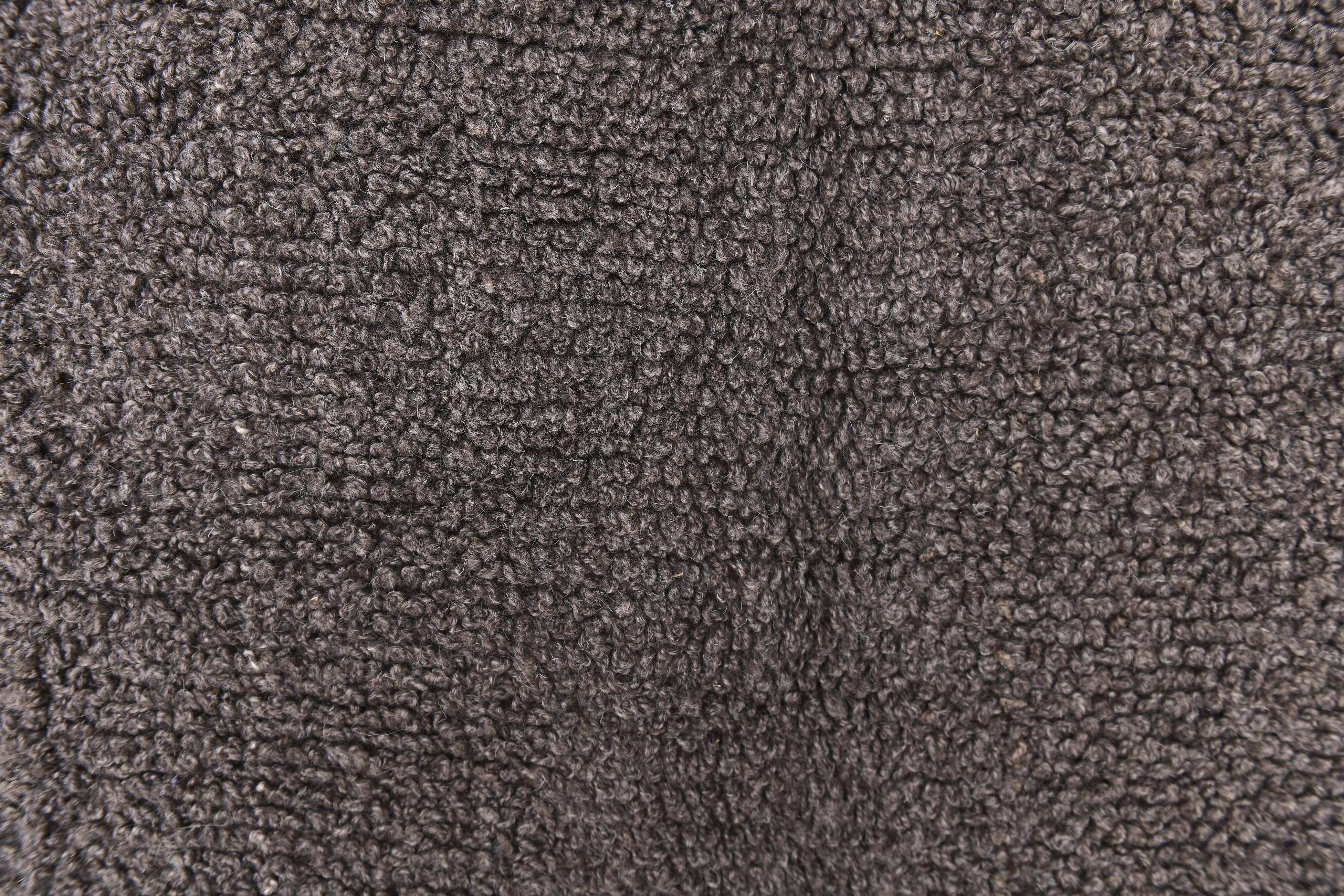 7x10 Brown & Gray Vintage Wool Rug 209x304Cm