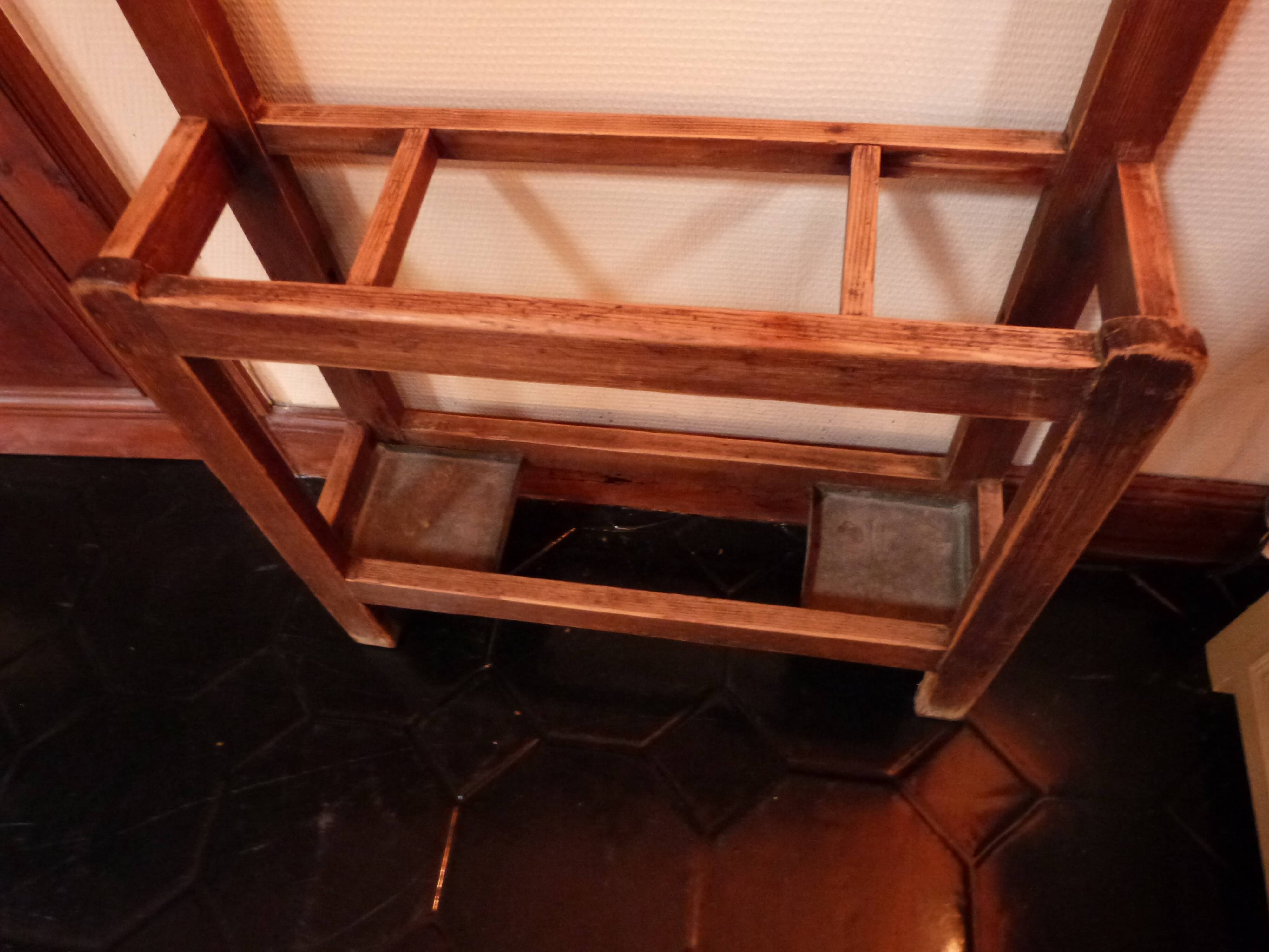 Old wooden coatrack