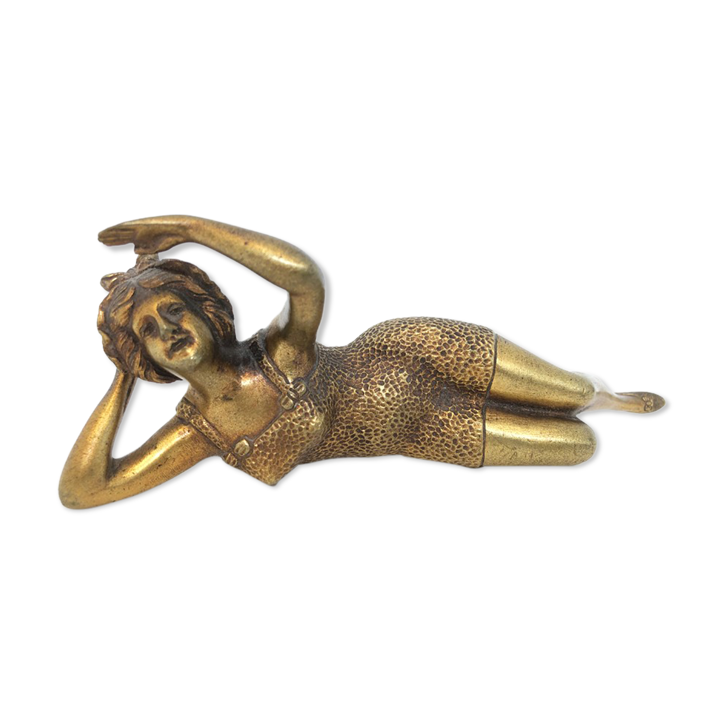 Art Deco bronze paper press 1930
