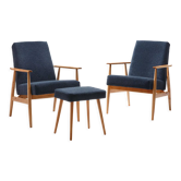 Paire de fauteuils FOX avec repose-pieds