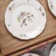 Set of 6 flat plates, Condé de Digoin Sarreguemines model.