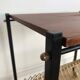 Vintage vinyl coffee table on wheels 1960