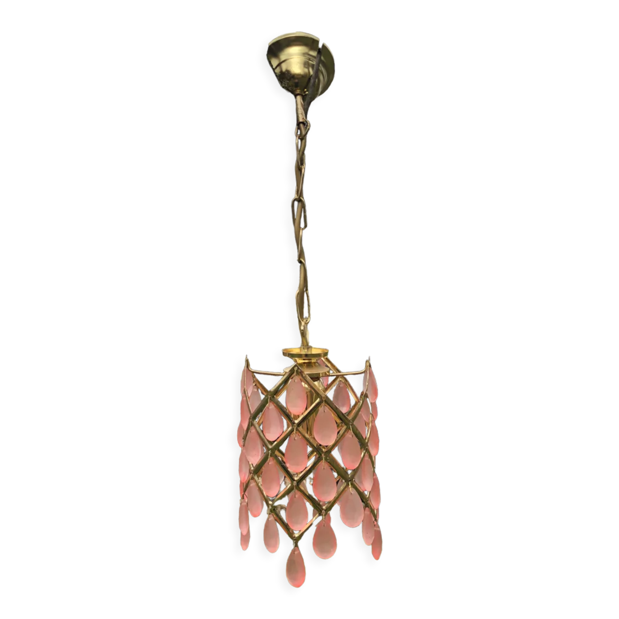 Glass tassel chandelier